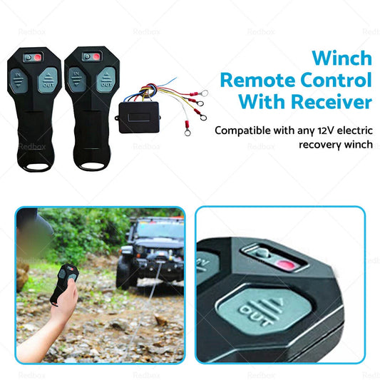 12V Wireless Winch Remote Control Handset for Off Road Trucks