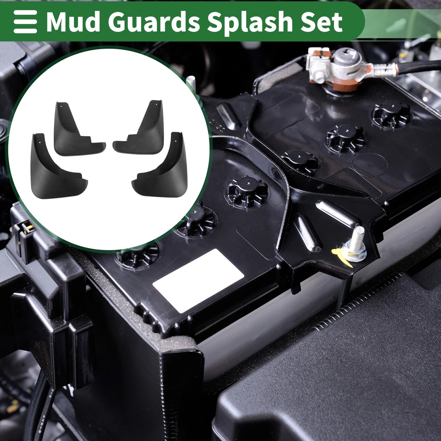 2 x Mud Flaps Splash Guards for Buick Excelle(Hatchback) (2004–2008)