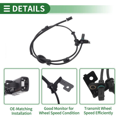 ABS Wheel Speed Sensor for Kia Forte L4 1.8L Right Rear (2010-2013)