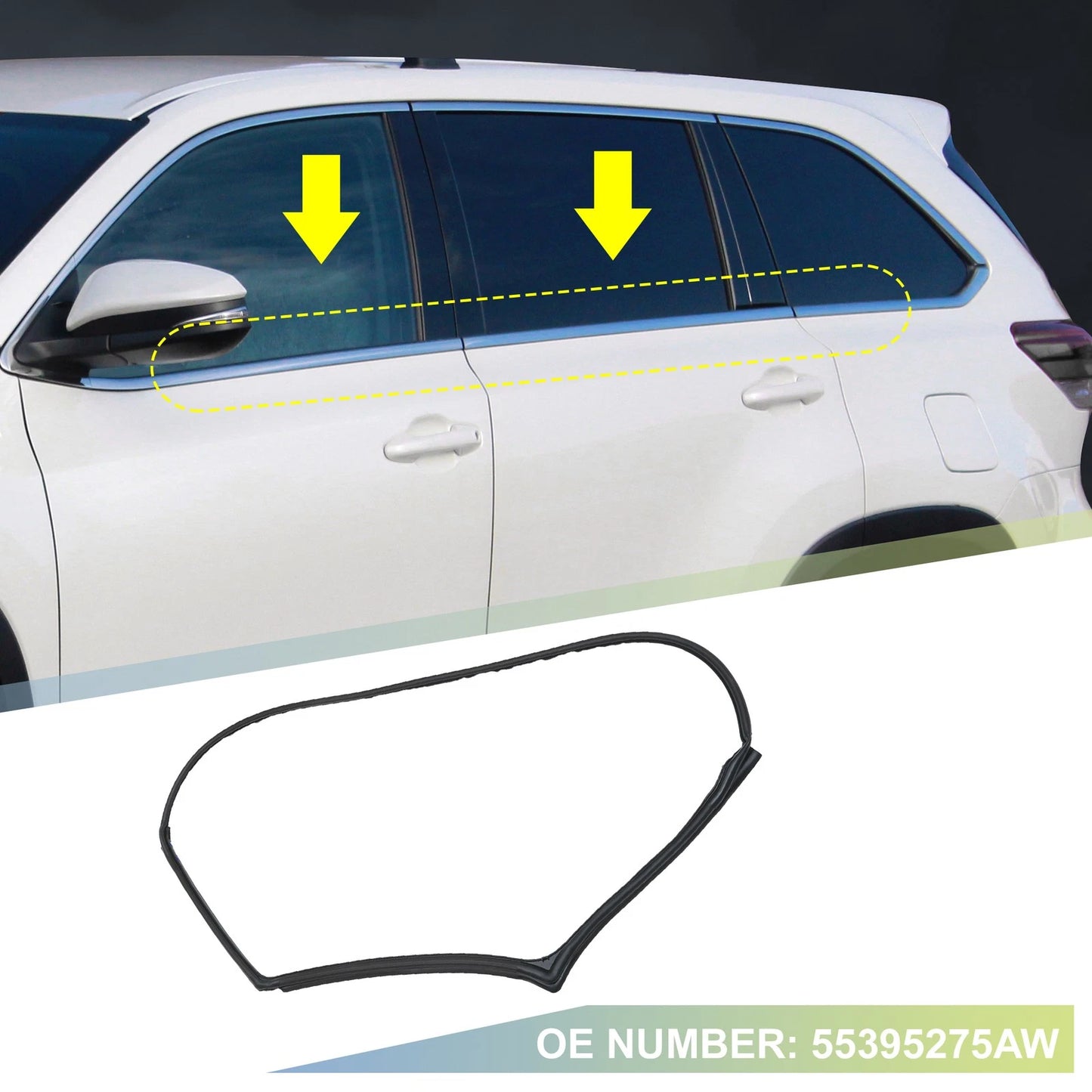 Window Glass Seal for Jeep Wrangler (2007-2018)