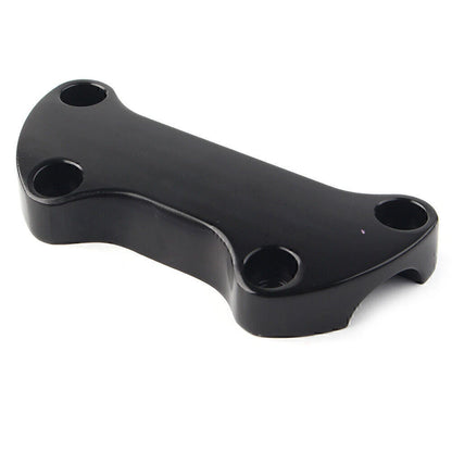 Black Smooth Handlebar Riser Top Clamp for Harley Dyna Softail Sportster