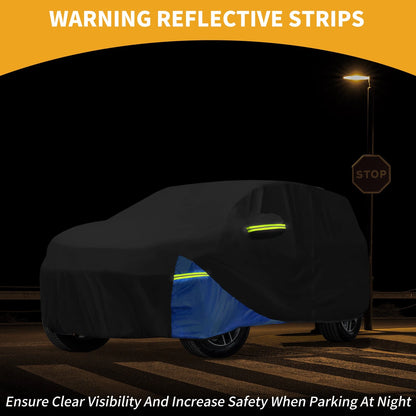 Waterproof Car Cover for Jeep Grand Cherokee 2002-2023 Black Blue