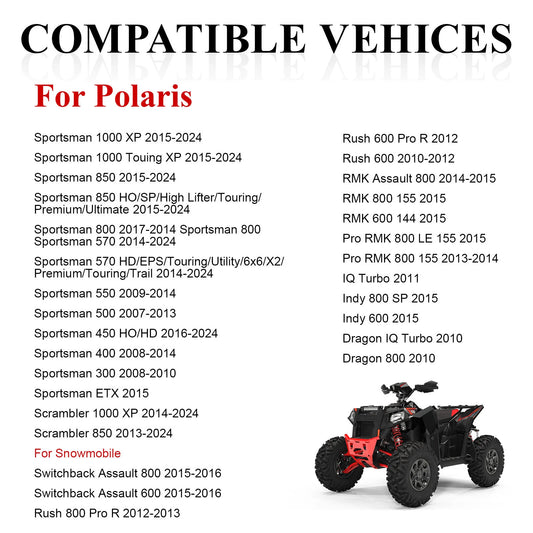 2 x Hand Guards & Mount Brackets Kit for Polaris Scrambler Sportsman(2014–2023)