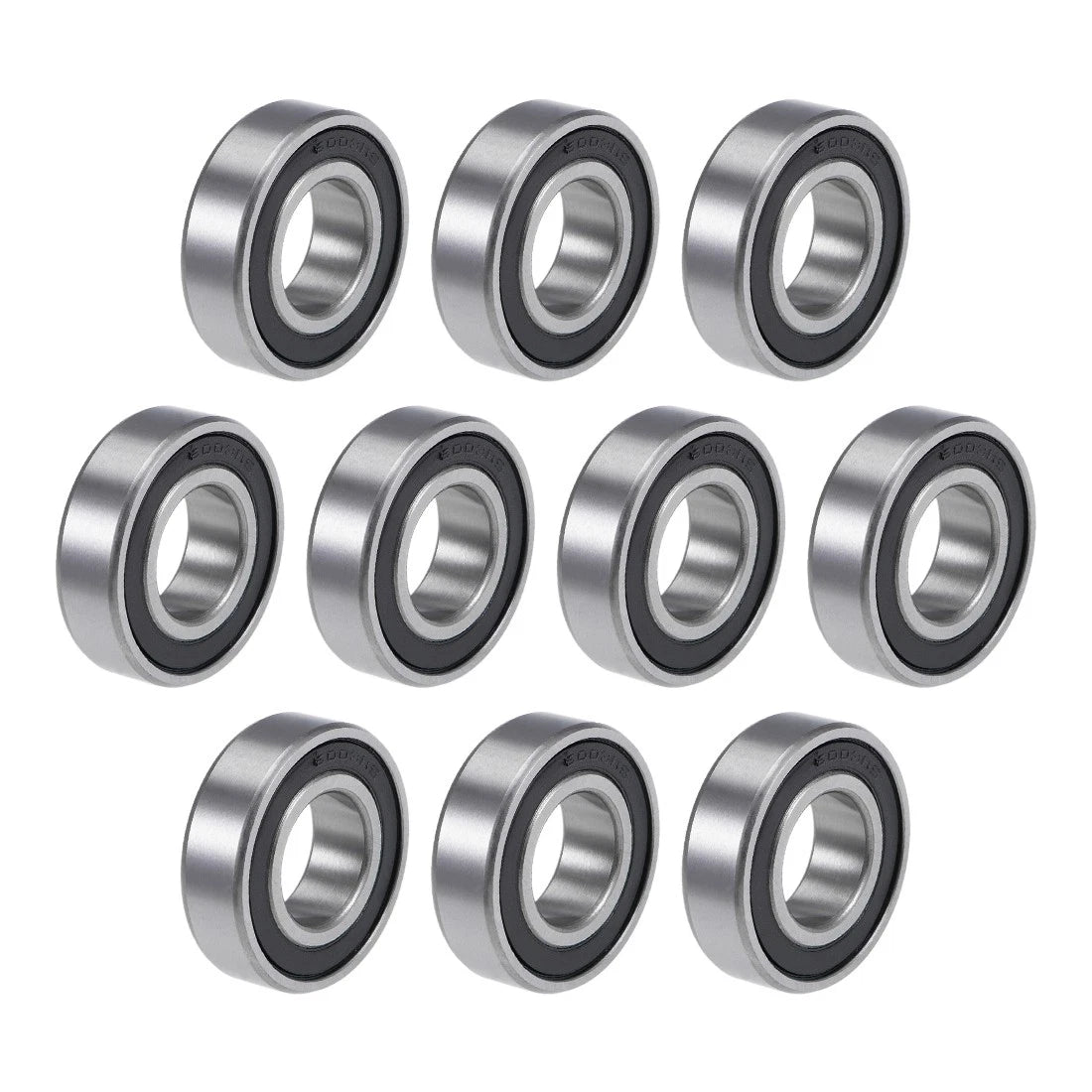 Deep Groove Ball Bearing 17x35x10mm 2RS Chrome Steel P6 10pcs