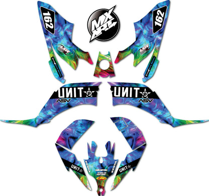 Sticker Kit for Yamaha Raptor 250 ATV Graphics Decal (2008-2018)