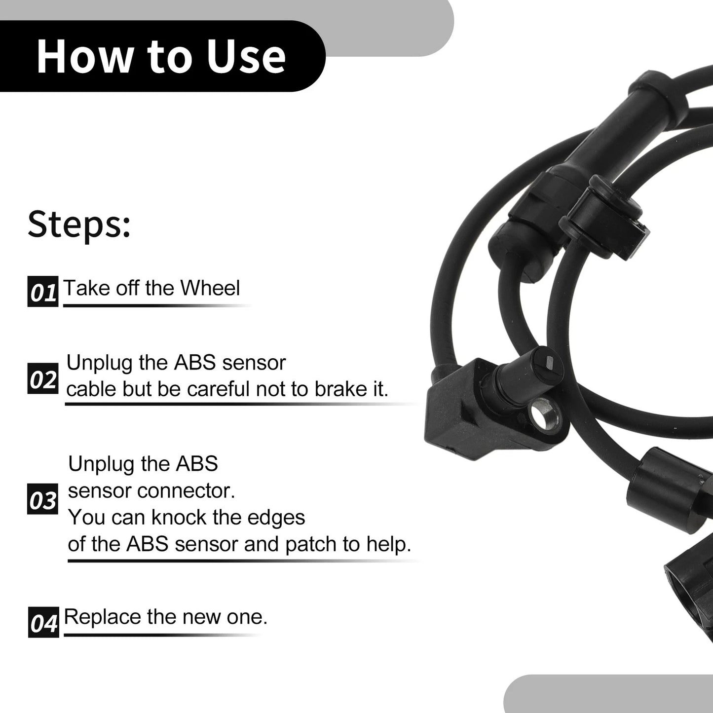 ABS Sensor for Buick Rainier Front Left/Right 2004-2007