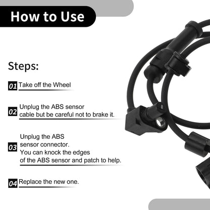 ABS Sensor for Buick Rainier Front Left/Right 2004-2007