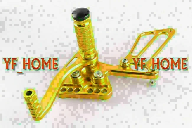 Rearsets Foot Pegs for Suzuki GSXR1000 K5 (2005-2006) - Gold Motorcycle Parts