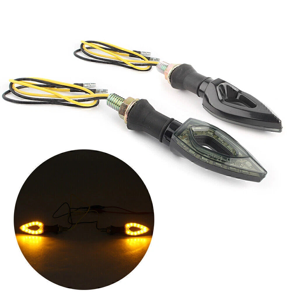 12V LED Turn Signal Indicator Blinker Amber Light for Universal Models