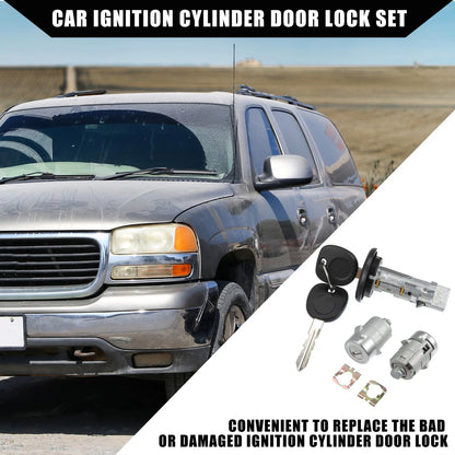 2x Ignition Lock Cylinder Switch Door Lock for Chevy/GMC