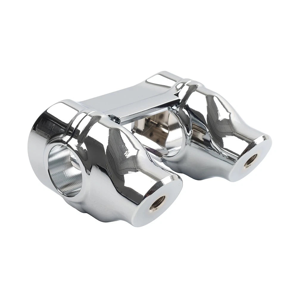 2" Handlebar Riser 1 1/4" Bar Clamp Chrome for Harley Softail