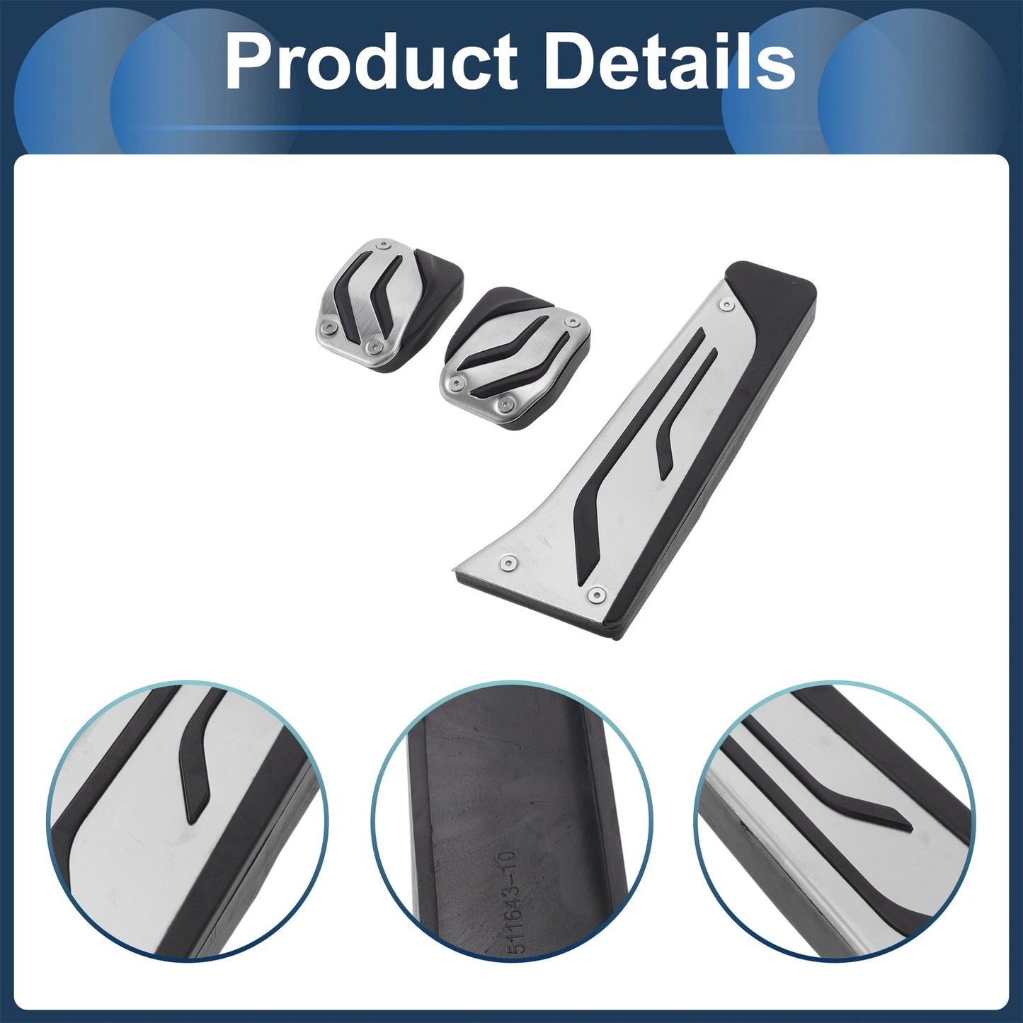 Foot Accelerator Pedal Covers for BMW 1 Series F20 F21 (2011-2018)