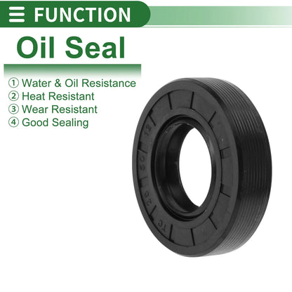 Oil Seal / 25x50x12mm / Seal Ring Rotary Shaft Seal NBR Rubber for MakeModel
