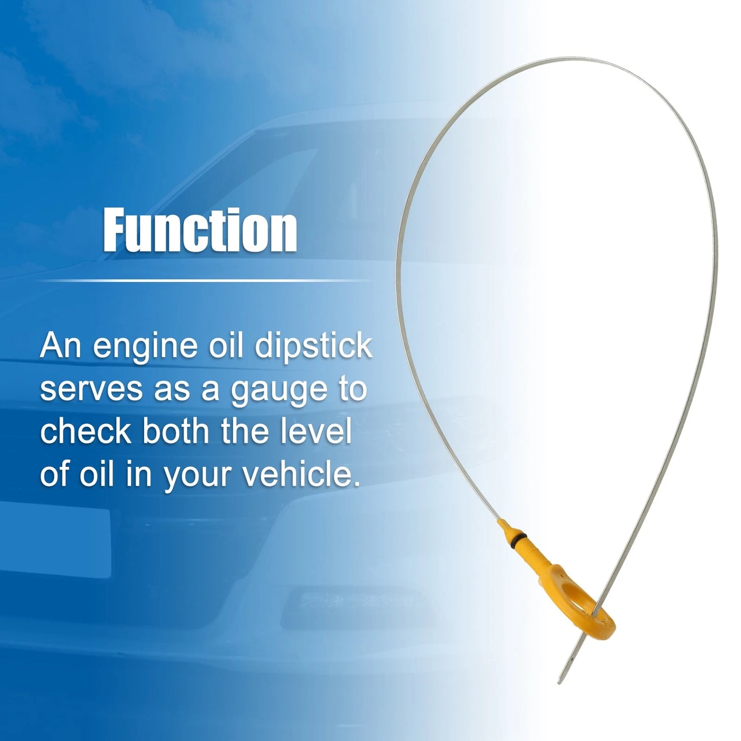 Engine Oil Dipstick for Toyota Hilux KUN26 (2005-2015) - 1 x Fluid Level Tool