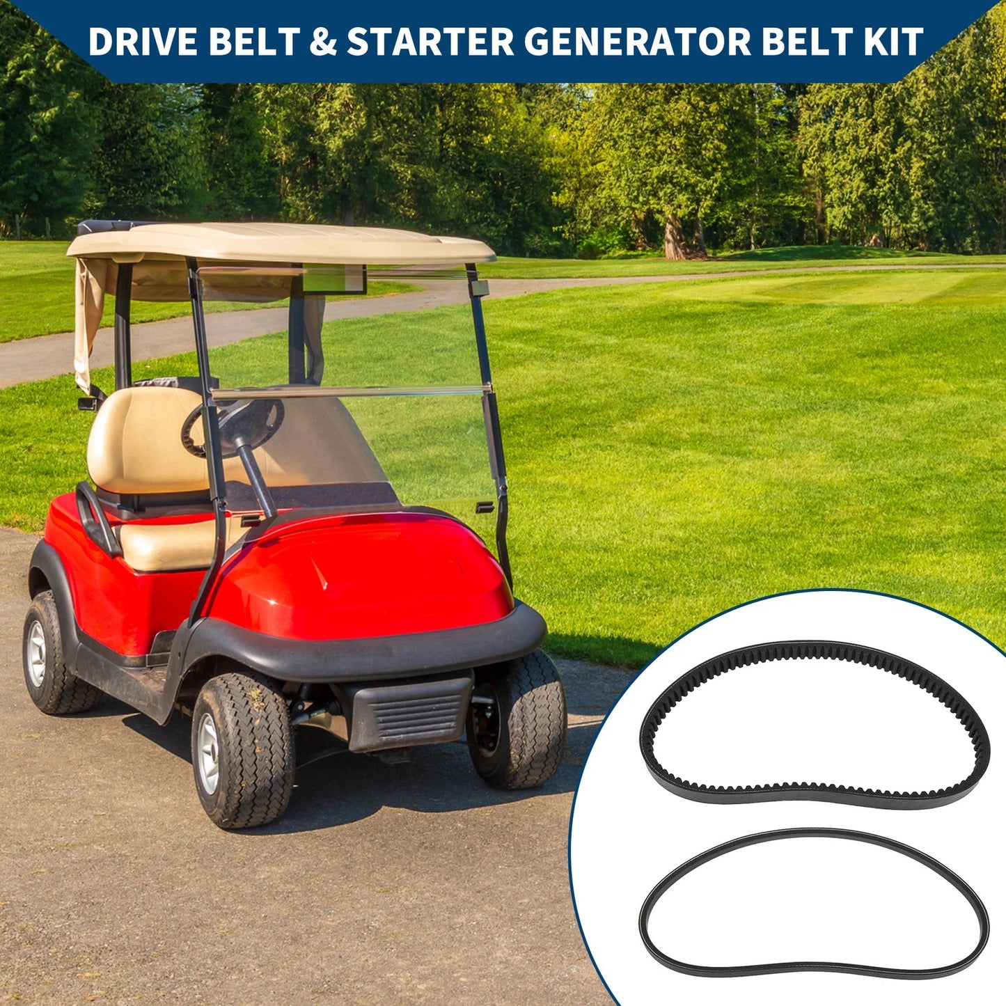 Drive Belt Starter Generator Belts for Yamaha G2 G8 G9 G11 G14