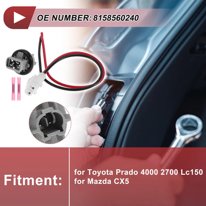 Rear Fog Light Socket Wiring for Toyota Prado (2009-2023)