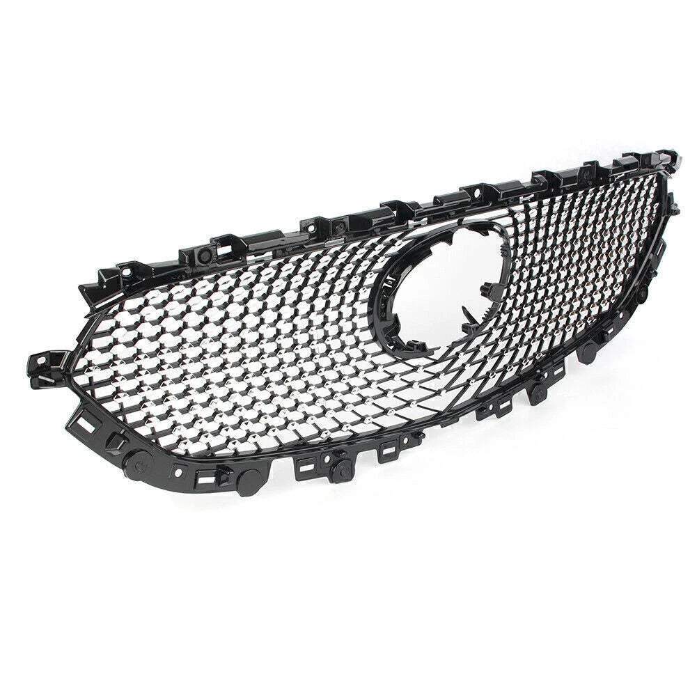 Front Upper Bumper Grille for Mazda CX-5 2017-2021 Black Grille Cover