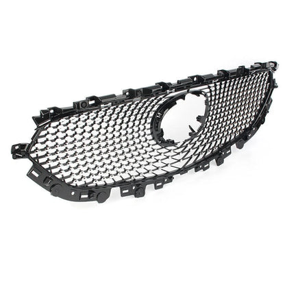 Front Upper Bumper Grille for Mazda CX-5 2017-2021 Black Grille Cover