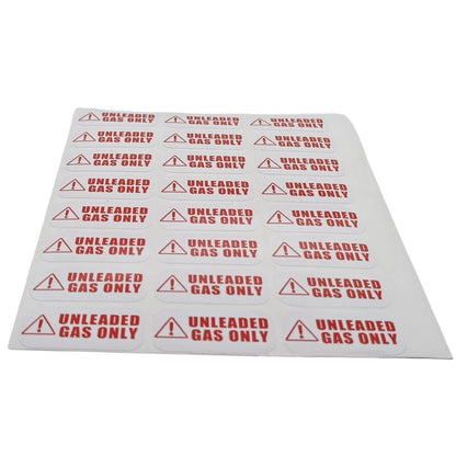 Unleaded Fuel Only Sticker Decal for Gas Tank, Vinyl Label