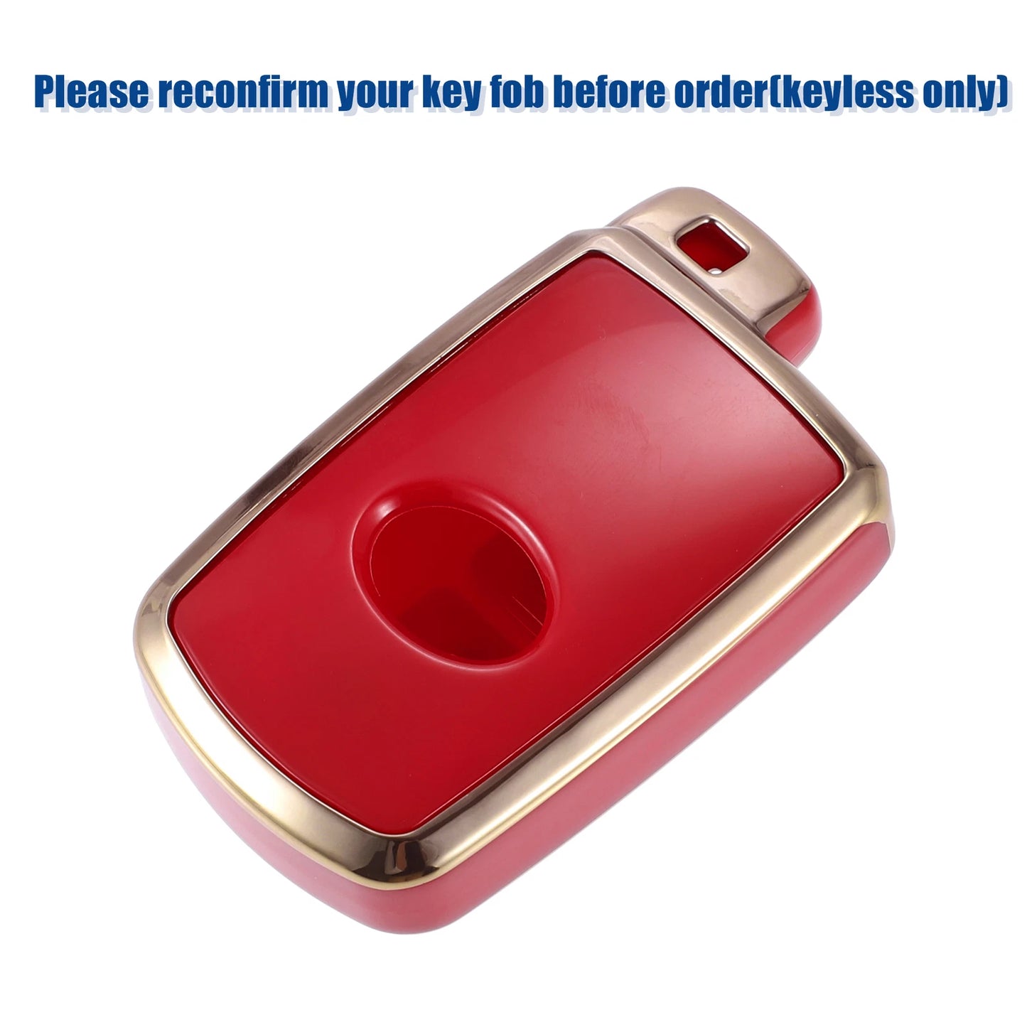 TPU Car Remote Key Fob Cover for Toyota Avalon, Camry (2013-2023) - Red