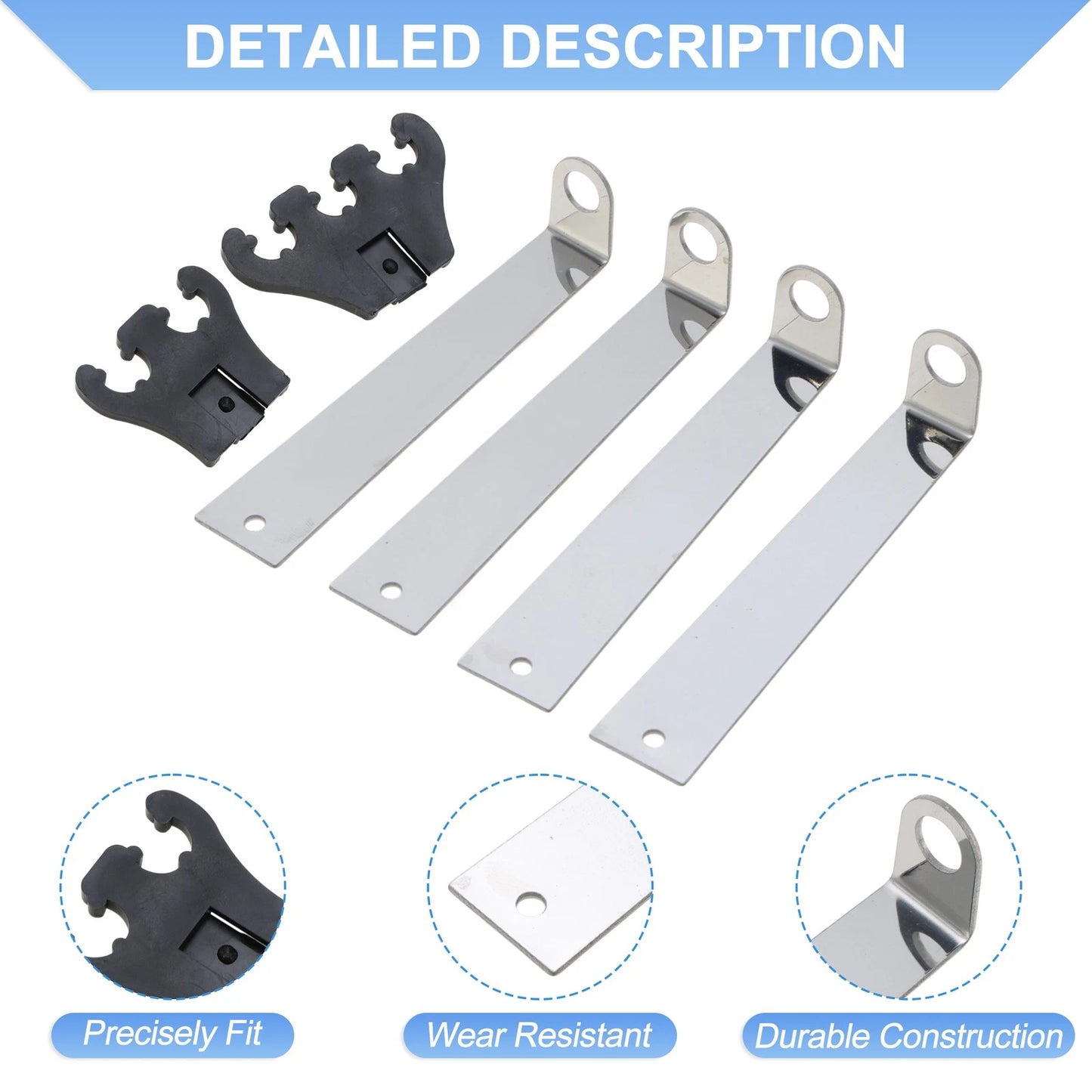Spark Plug Separators 7/8/9mm Engine for Chevy & Ford Black