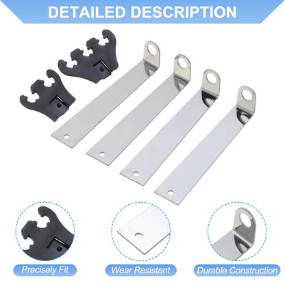 Spark Plug Separators 7/8/9mm Engine for Chevy & Ford Black