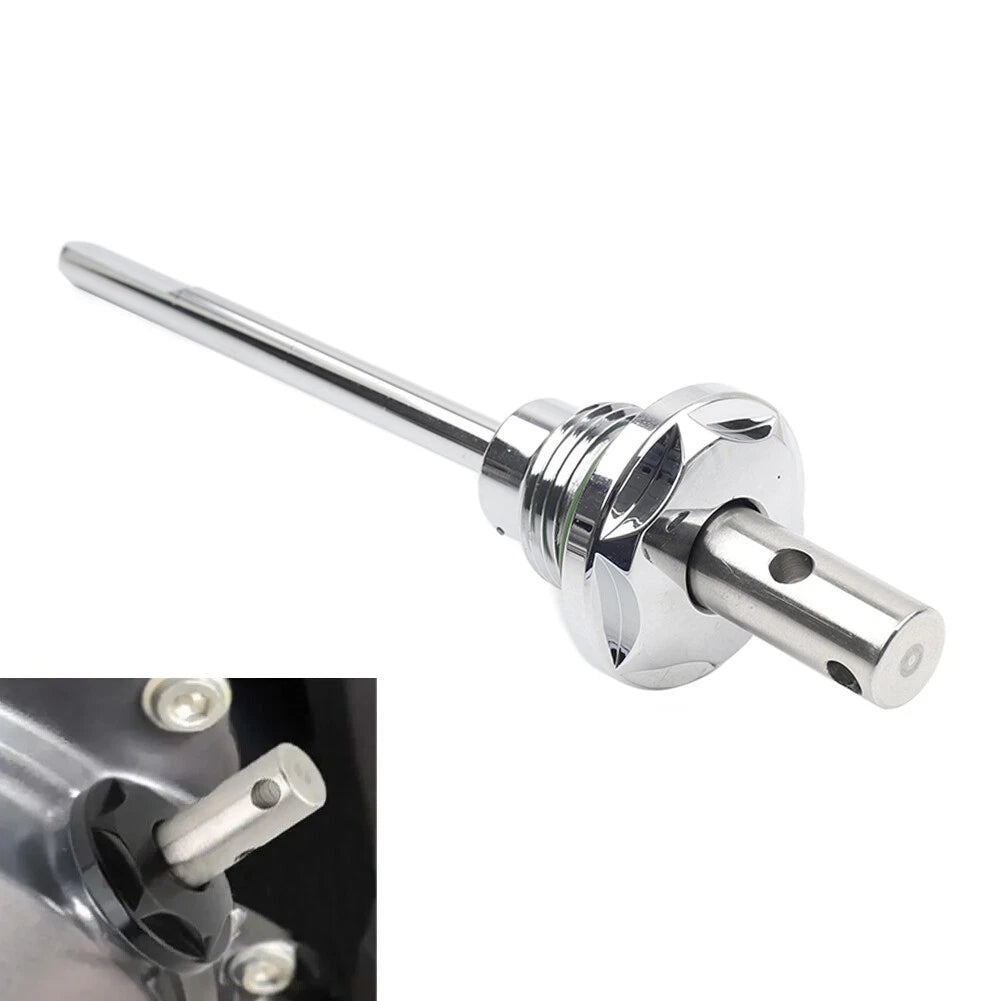 Chrome Transmission Oil Dipstick for Harley Dyna Softail Touring Road Glide