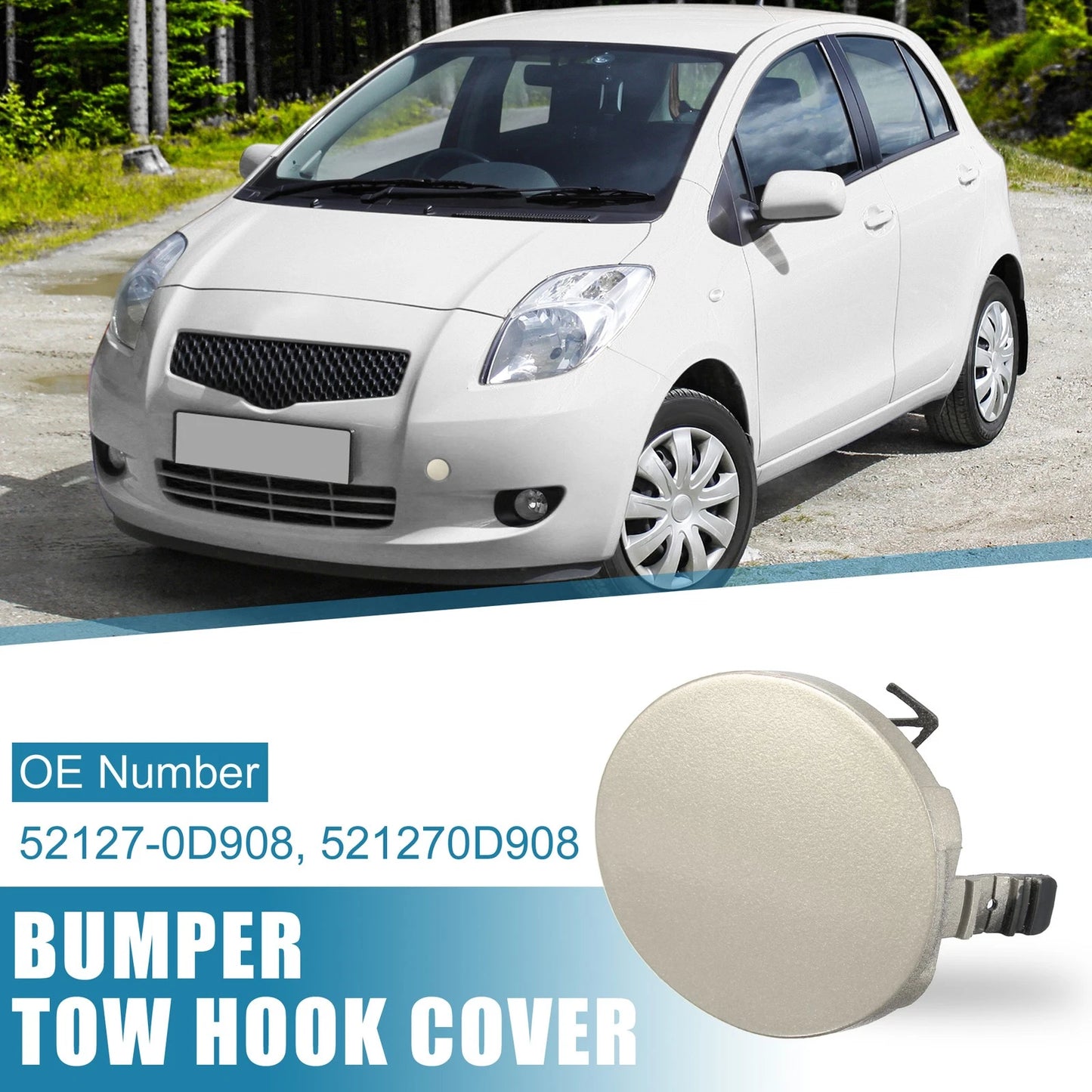 Front Tow Hook Cover for Toyota Yaris (2007–2010)