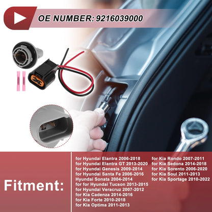 Front Turn Signal Light Socket for Hyundai Elantra (2006-2018)