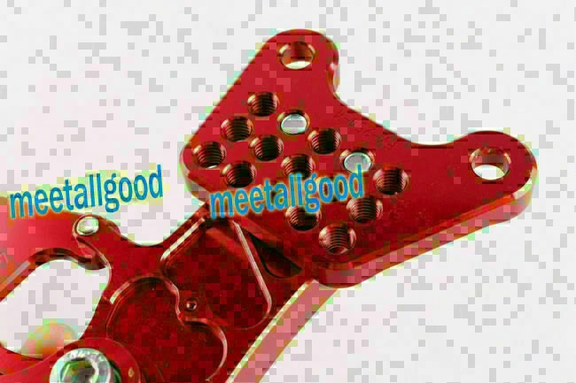 Racing Rearset Footpegs for Honda 929 954 - Adjustable Red (2000-2003)
