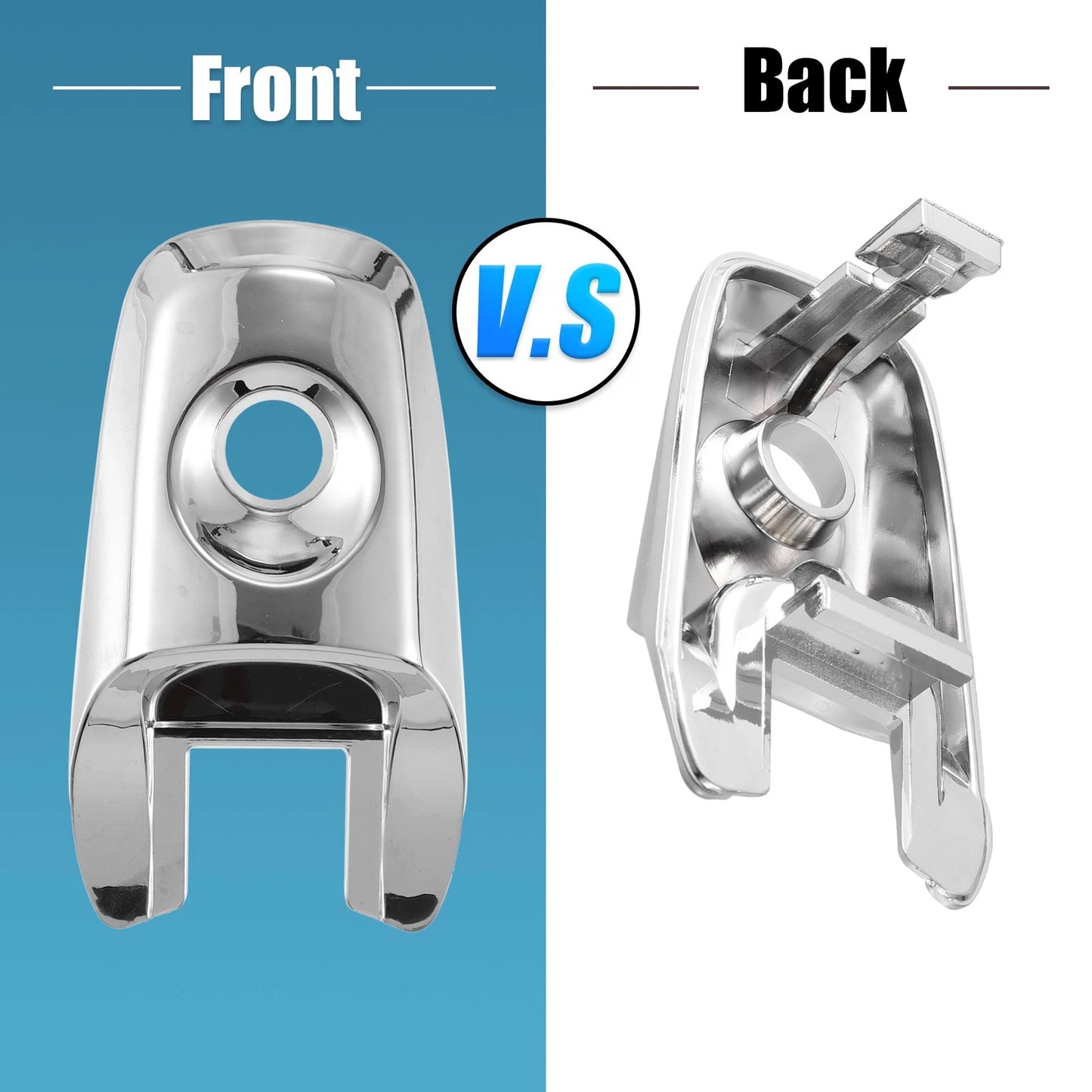 Chrome Front Left Exterior Door Handle Lock Cover for Ford Edge (2011-2014)