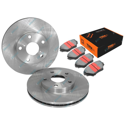 Front Disc Brake Rotors & Pads for Toyota RAV4 ACA20 ACA21 ACA22 ACA23 2000~2005