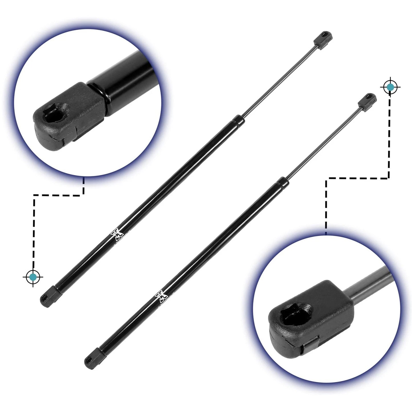 2 x Rear Glass Window Lift Supports for GMC (2014-2023)
