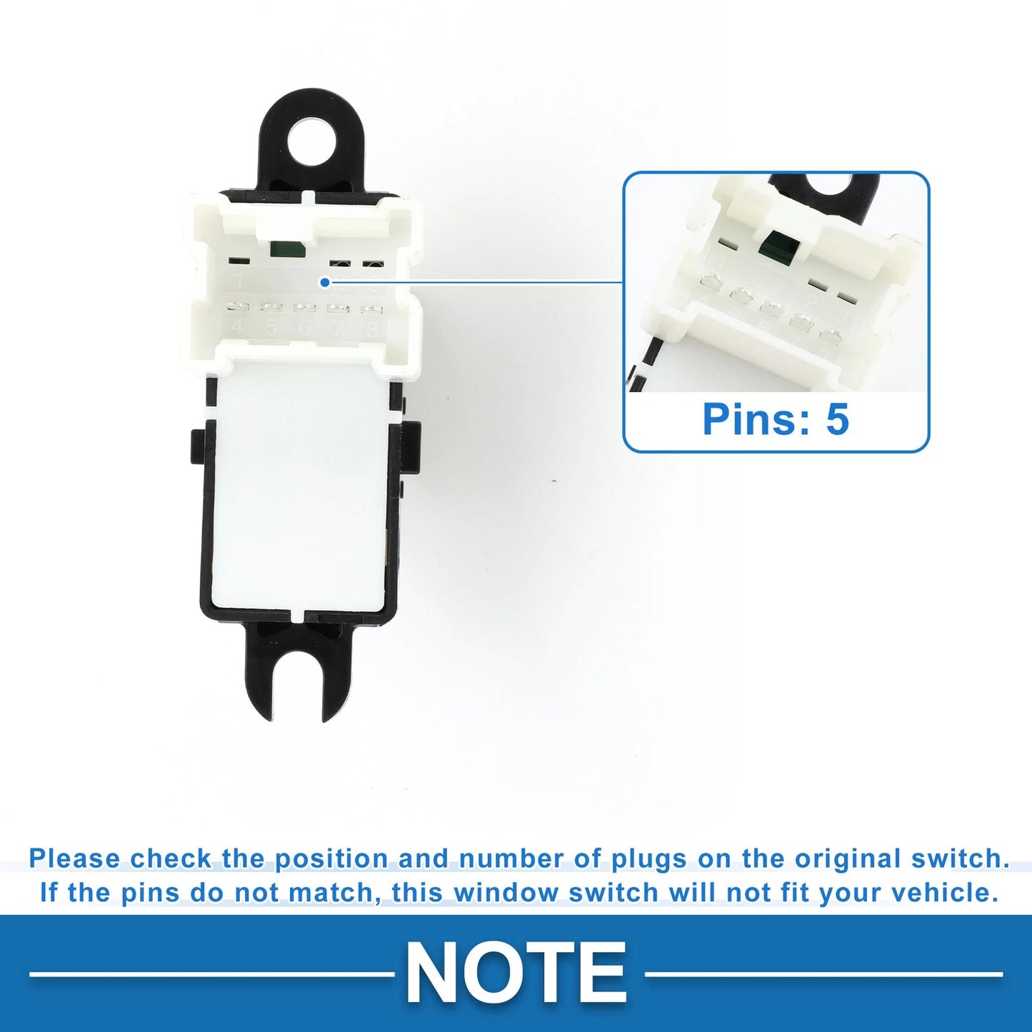 Rear Power Window Switch for Subaru Forester, Impreza, Legacy (2003-2020)