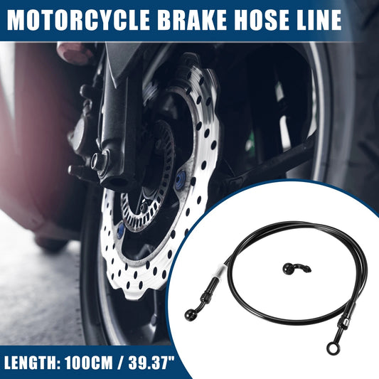 100cm Length Motorcycle Hydraulic Brake Line Oil Hose Fitting with Banjo