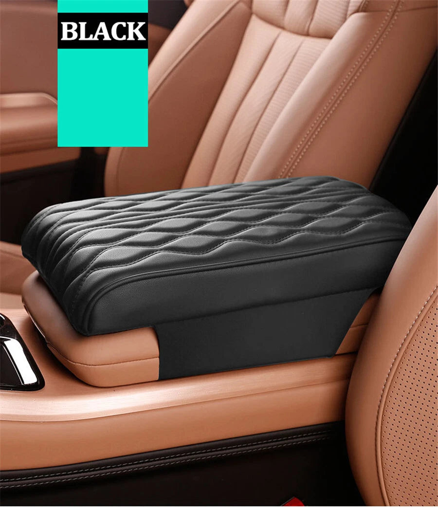 PU Leather Central Console Armrest Cover for Car - Mat Protector