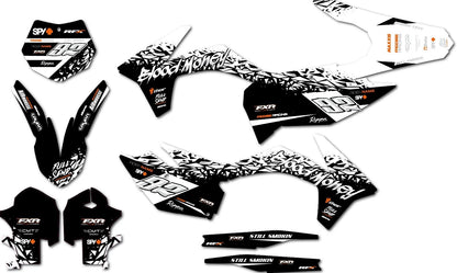 KTM SX 250 Sticker Kit 2011-2012 Boca Style Custom Decals Graphics