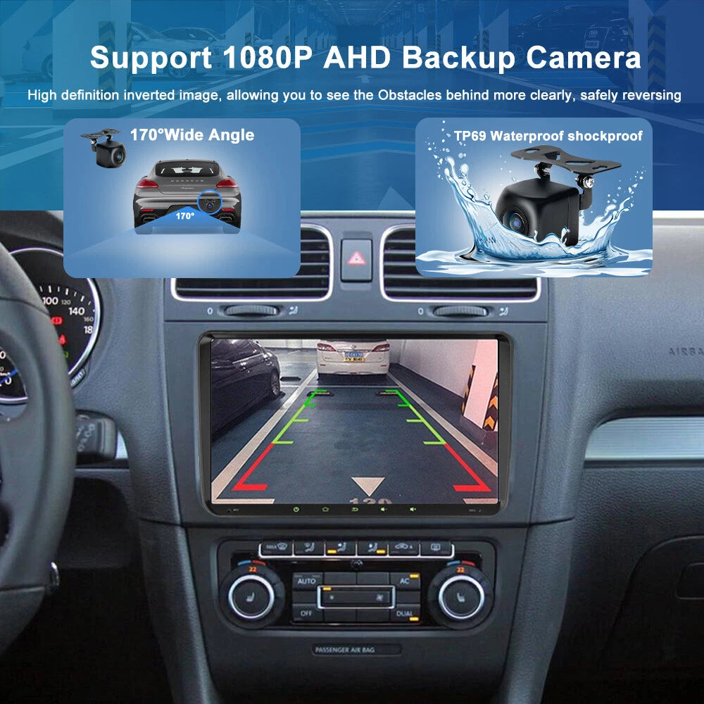 9'' Wireless CarPlay Android Auto Head Unit for Volkswagen EOS (2007-2014)