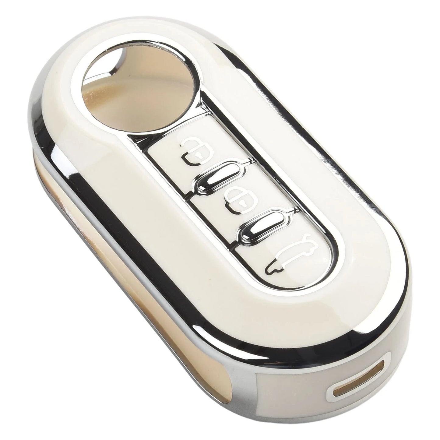 Key Fob Repair Cover for Fiat Punto Creamy White