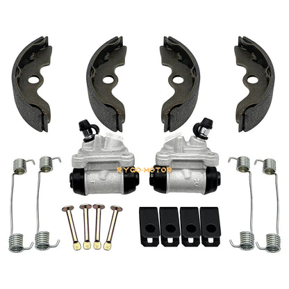 Front Brake Wheel Cylinder & Brake Shoes Springs Pins for Honda Recon