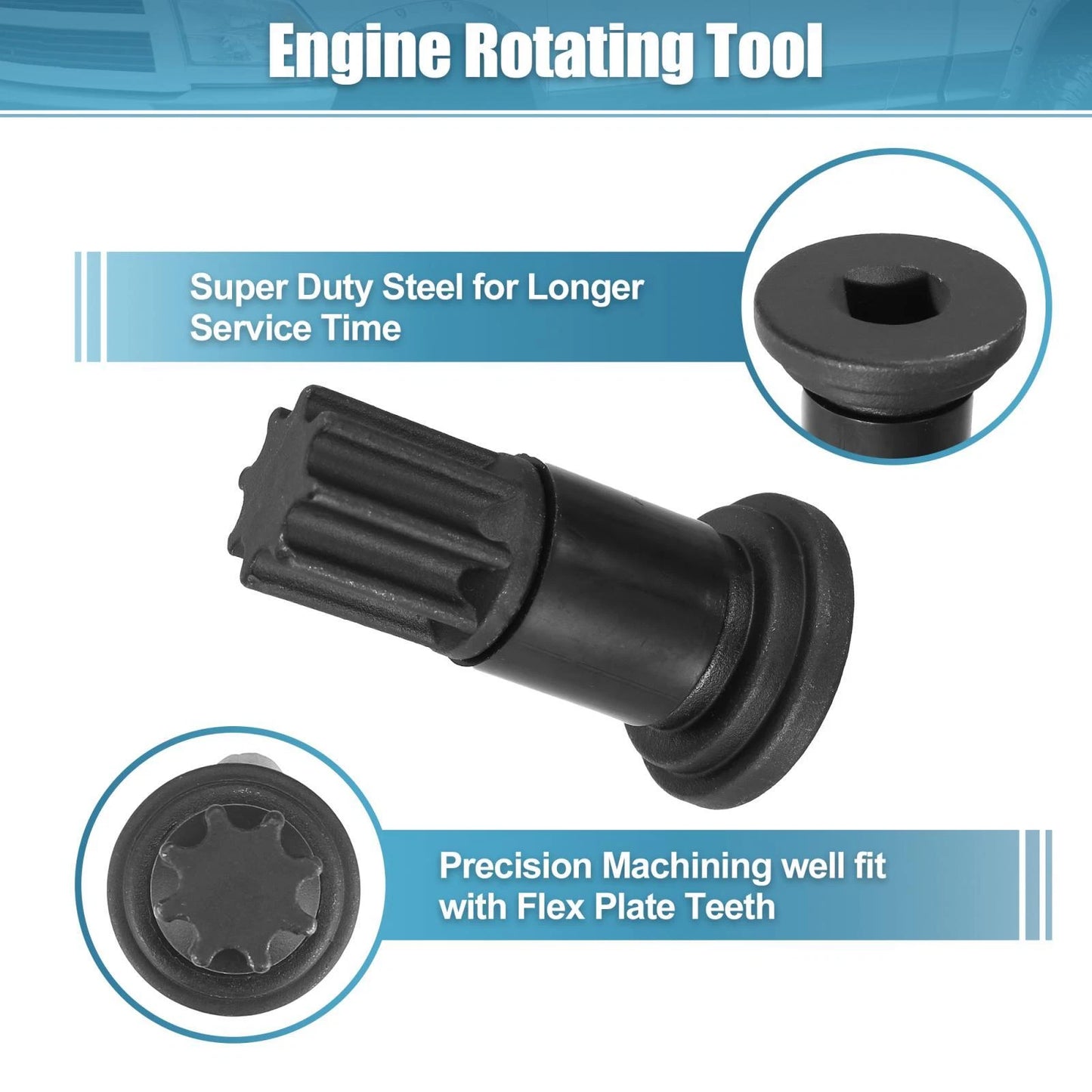 Engine Barring Rotating Tool for Dodge Pickups B/C Series Diesel Engines