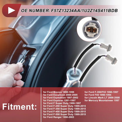 License Plate Light Socket Wiring Pigtail for Ford Bronco (1992-1996)