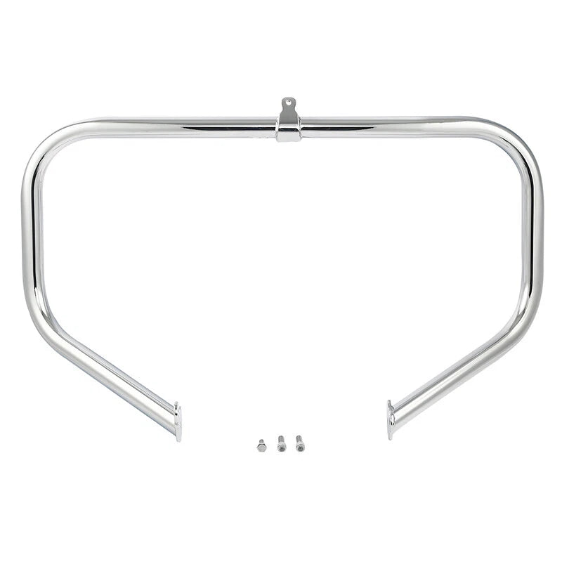 Chrome/Black Highway Engine Guard Crash Bar for Harley Road King (1997-2024)