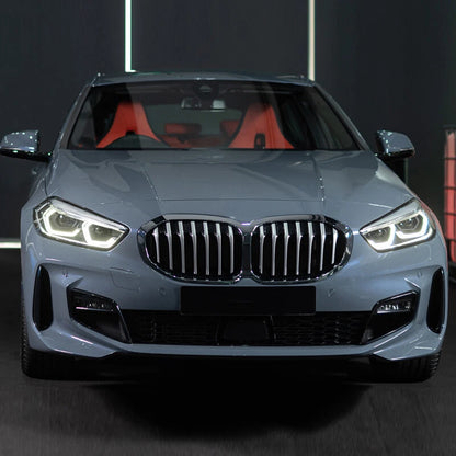 Front Splitter Spoiler Lip for BMW 1 Series F40 M Sport 2019-2023 Carbon Black