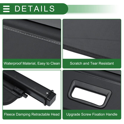 Cargo Cover for Toyota bZ4X 2023-2025 Retractable Black Canvas