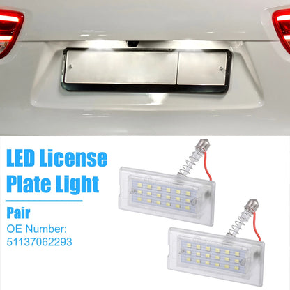 White LED License Plate Light for BMW X5 (2002 - 2006)