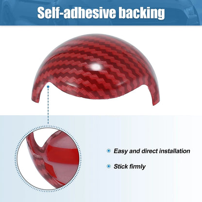 2 x Gear Shift Knob Covers for Ford Mustang (2015-2022) - Interior Accessory Red