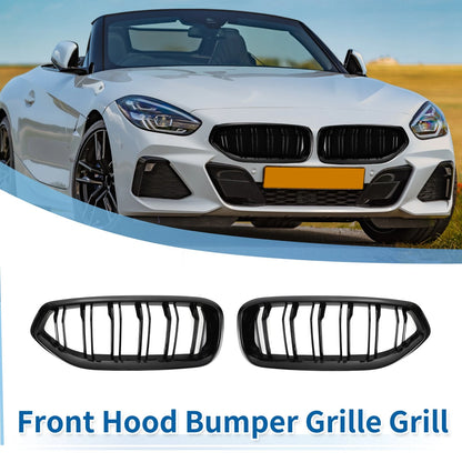 Front Upper Bumper Grille for BMW Z4 G29 2018-2024 2 x Slat