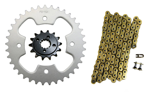 2 x 520x94 Drive Chain & 14/37 Sprockets for Polaris Predator 500 (2003–2004)