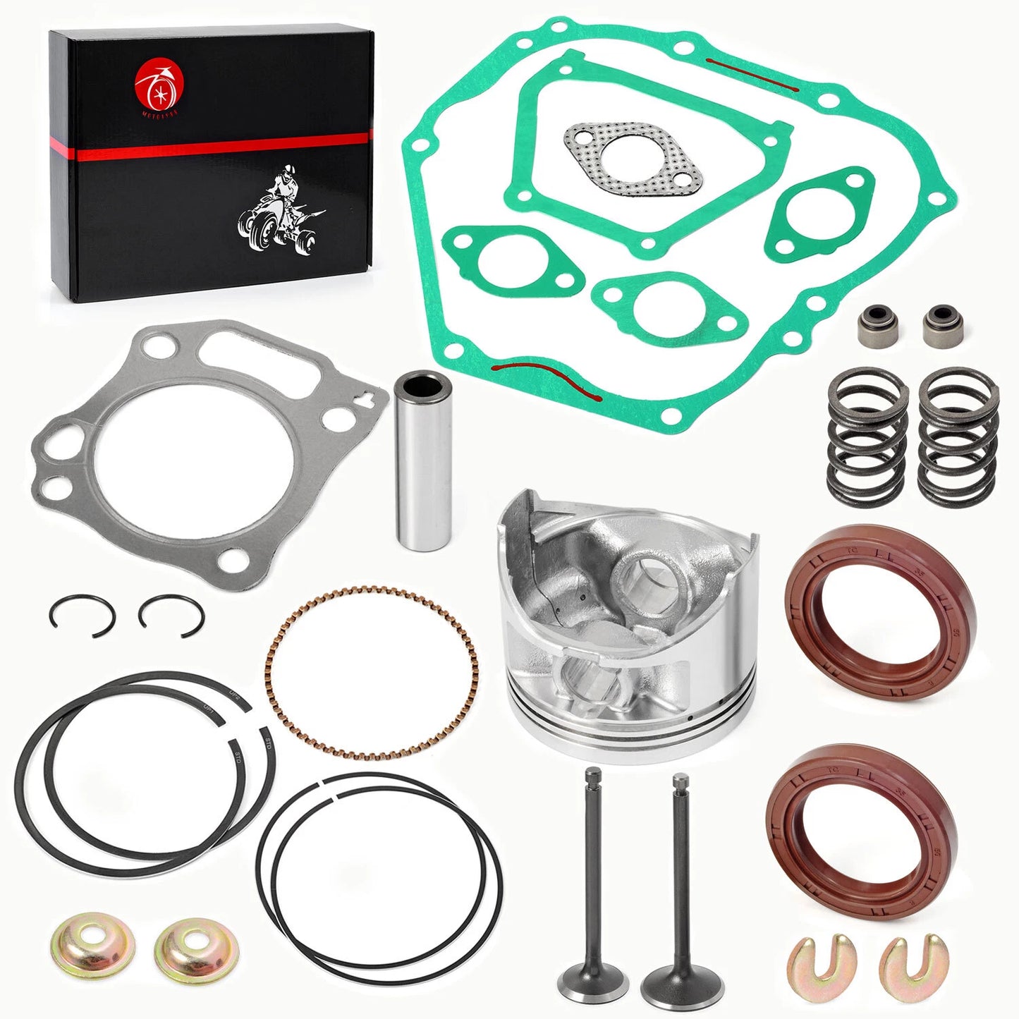 0.25mm oversized Top End Kit Piston/Valve for Yamaha YDRA Golf Cart (2000-2013)